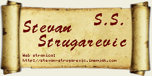 Stevan Strugarević vizit kartica